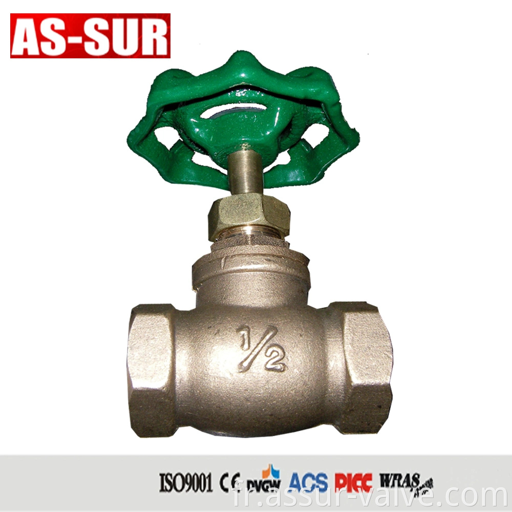 Valve de bite d'arrêt en bronze en laiton As-S001